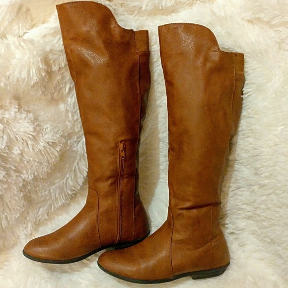 Nature Breeze Shoes - Nature Breeze Chestnut Brown Vegan Leather Boots